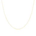 Chaîne martelée en or jaune 9 carats de 40 à 61 cm