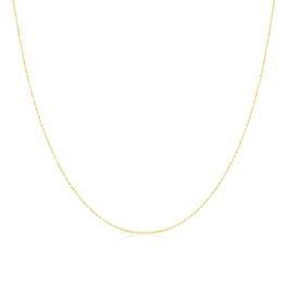 Chaîne martelée en or jaune 9 carats de 40 à 61 cm
