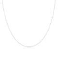 Chaîne martelée en or blanc 9 carats de 40 à 61 cm