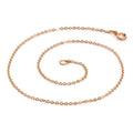 Bracelet de cheville martelé en or rose 9 carats, 24 cm