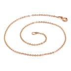 Bracelet de cheville martelé en or rose 9 carats, 24 cm