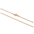 Chaîne martelée en or rose 9 carats de 40 à 61 cm