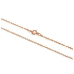 Chaîne martelée en or rose 9 carats de 40 à 61 cm