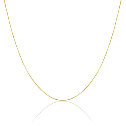 Chaîne en or 9 carats de 40 à 55 cm