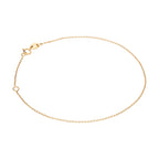 Bracelet chaîne à facettes en or 9 carats de 17,8 à 20,3 cm
