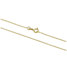 Chaîne de cheville à facettes en or 9 carats, 23 à 27 cm