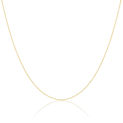 Chaîne à facettes en or 9 carats de 40 à 55 cm