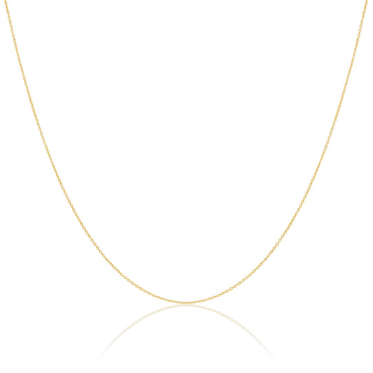 Chaîne à facettes en or 9 carats de 40 à 55 cm