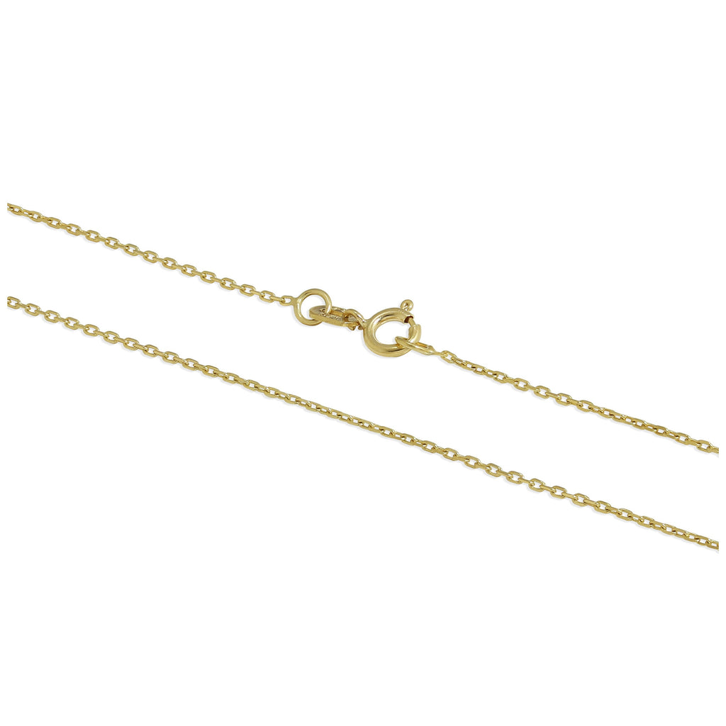 Chaîne à facettes en or 9 carats de 40 à 55 cm