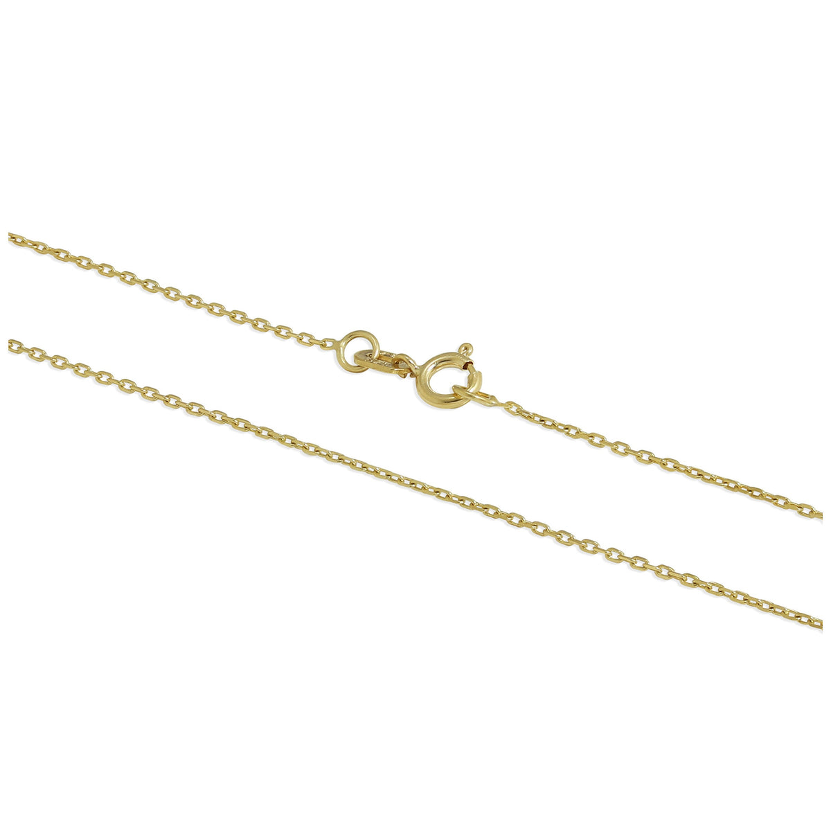 Chaîne à facettes en or 9 carats de 40 à 55 cm