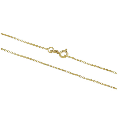 Chaîne à facettes en or 9 carats de 40 à 55 cm