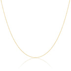 Chaîne à facettes en or 9 carats de 40 à 55 cm