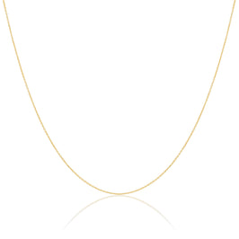 Chaîne à facettes en or 9 carats de 40 à 55 cm
