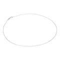 Chaîne de cheville à facettes en or blanc 9 carats, 23 à 26 cm