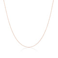 Chaîne à facettes en or rose 9 carats de 40 à 55 cm