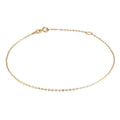 Bracelet chaîne martelée en or 9 carats de 17,8 à 20,3 cm