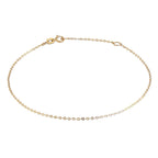 Bracelet chaîne martelée en or 9 carats de 17,8 à 20,3 cm