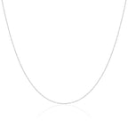 Chaîne Singapour en or blanc 9 carats de 40 à 55 cm