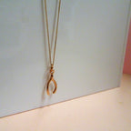 Collier en or rose 9 carats avec chaîne de 45 cm