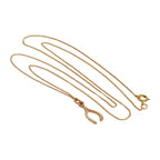 Collier en or rose 9 carats avec chaîne de 45 cm