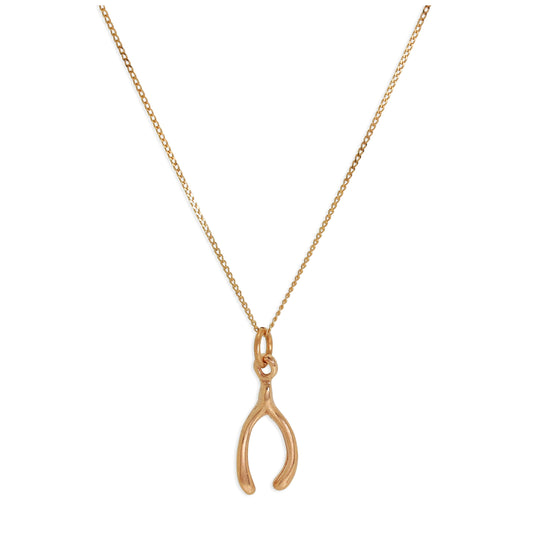 Collier en or rose 9 carats avec chaîne de 45 cm