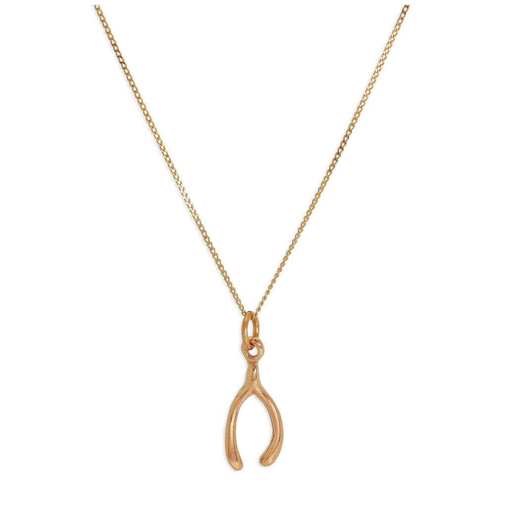 Collier en or rose 9 carats avec chaîne de 45 cm