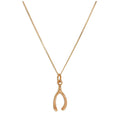 Collier en or rose 9 carats avec chaîne de 45 cm