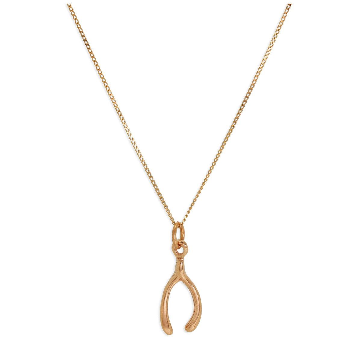Collier en or rose 9 carats avec chaîne de 45 cm