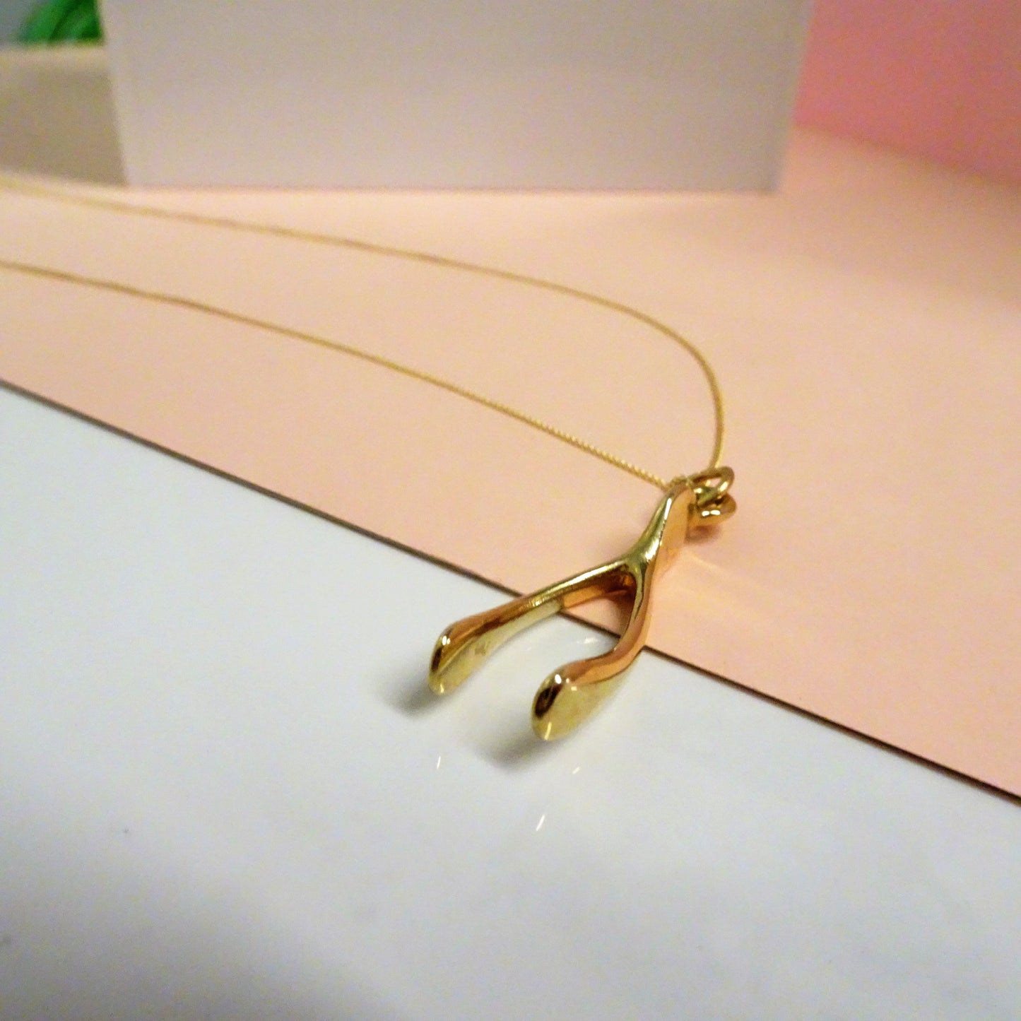 Collier en or 9 carats avec chaîne de 45 cm