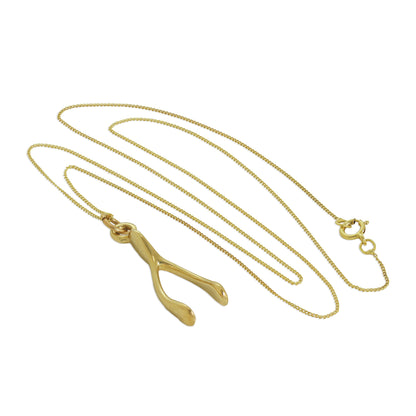 Collier en or 9 carats avec chaîne de 45 cm