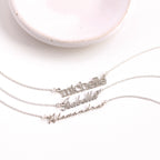 Collier personnalisé en argent sterling avec nom