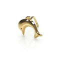 Piercing de nez en forme de L en or jaune 9 carats en forme de dauphin