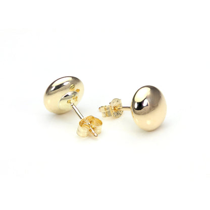 Boucles d'oreilles à tige rondes en or jaune 9 carats