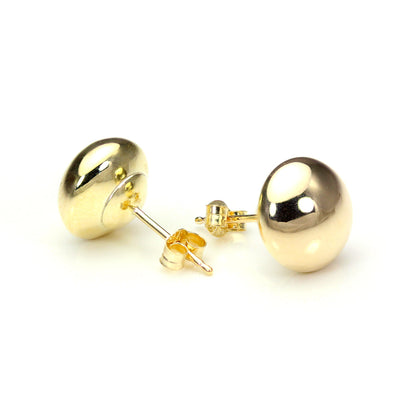 Boucles d'oreilles à tige rondes en or jaune 9 carats