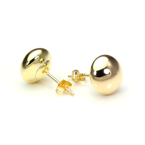 Boucles d'oreilles à tige rondes en or jaune 9 carats