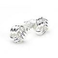 Boucles d'oreilles à tige en argent sterling 8 mm à 3 brins