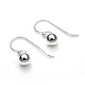 Boucles d'oreilles pendantes en argent sterling de 5 mm