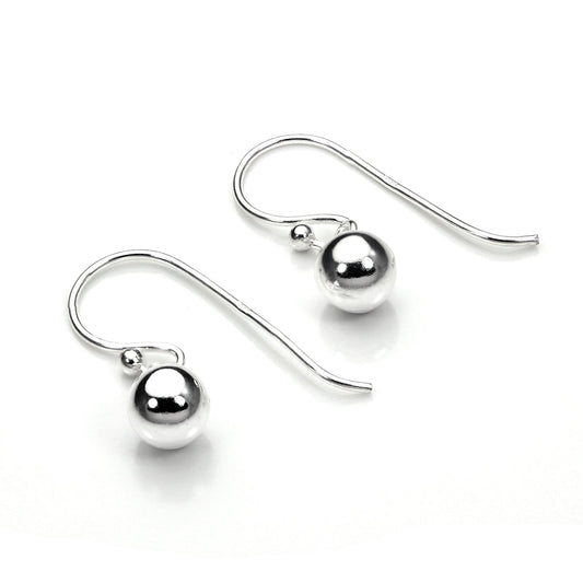 Boucles d'oreilles pendantes en argent sterling de 5 mm