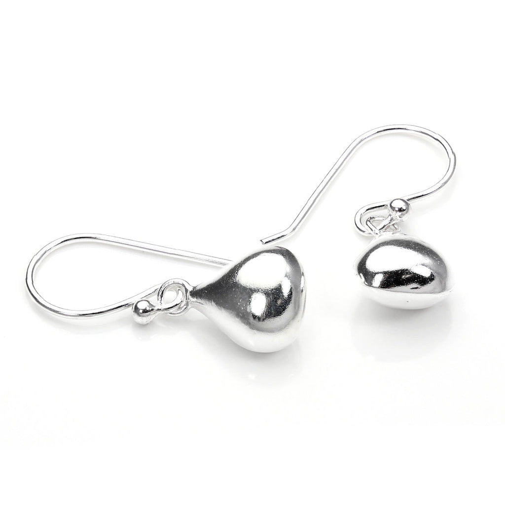 Boucles d'oreilles pendantes en argent sterling en forme de poire