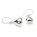 Boucles d'oreilles pendantes en argent sterling en forme de poire