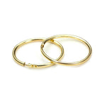 Boucles d'oreilles créoles en or jaune 9 carats de 13 mm