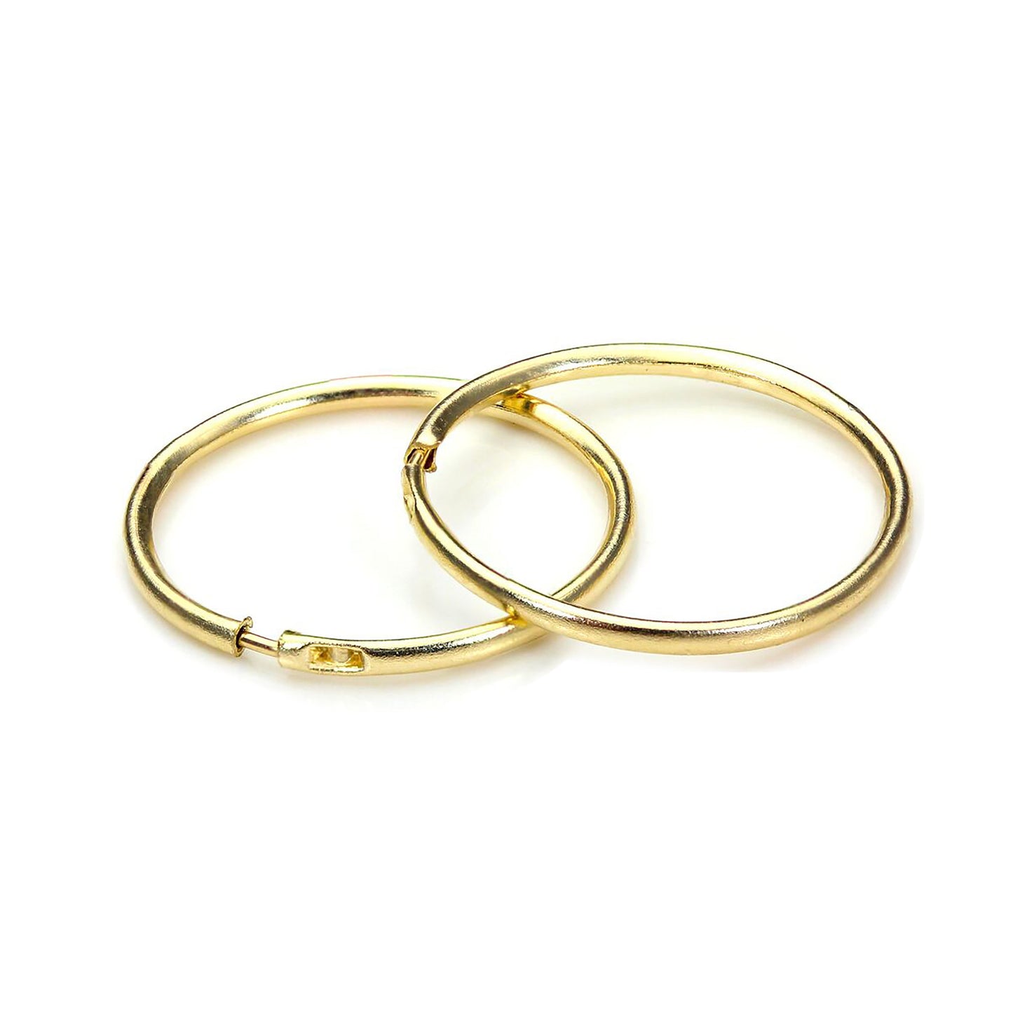 Boucles d'oreilles créoles en or jaune 9 carats de 13 mm