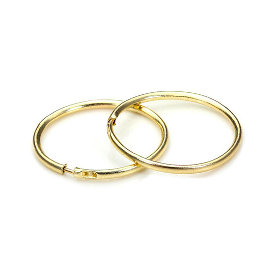 Boucles d'oreilles créoles en or jaune 9 carats de 13 mm
