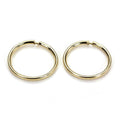 Boucles d'oreilles créoles légères en or 9 carats de 10 mm