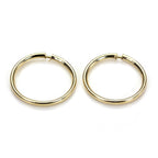 Boucles d'oreilles créoles légères en or 9 carats de 10 mm