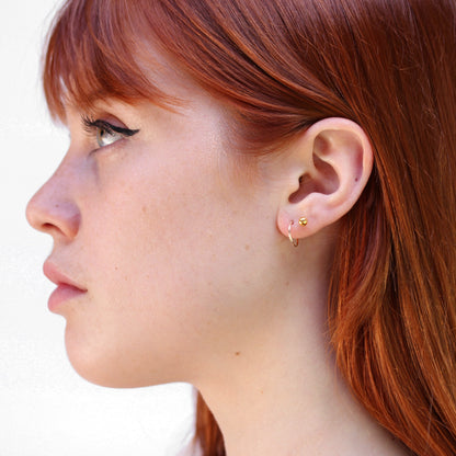 Boucles d'oreilles créoles légères en or 9 carats de 10 mm