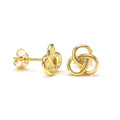 Boucles d'oreilles à tige en or 9 carats avec nœud celtique