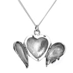 Collier médaillon ailé d'ange en argent sterling sur chaîne