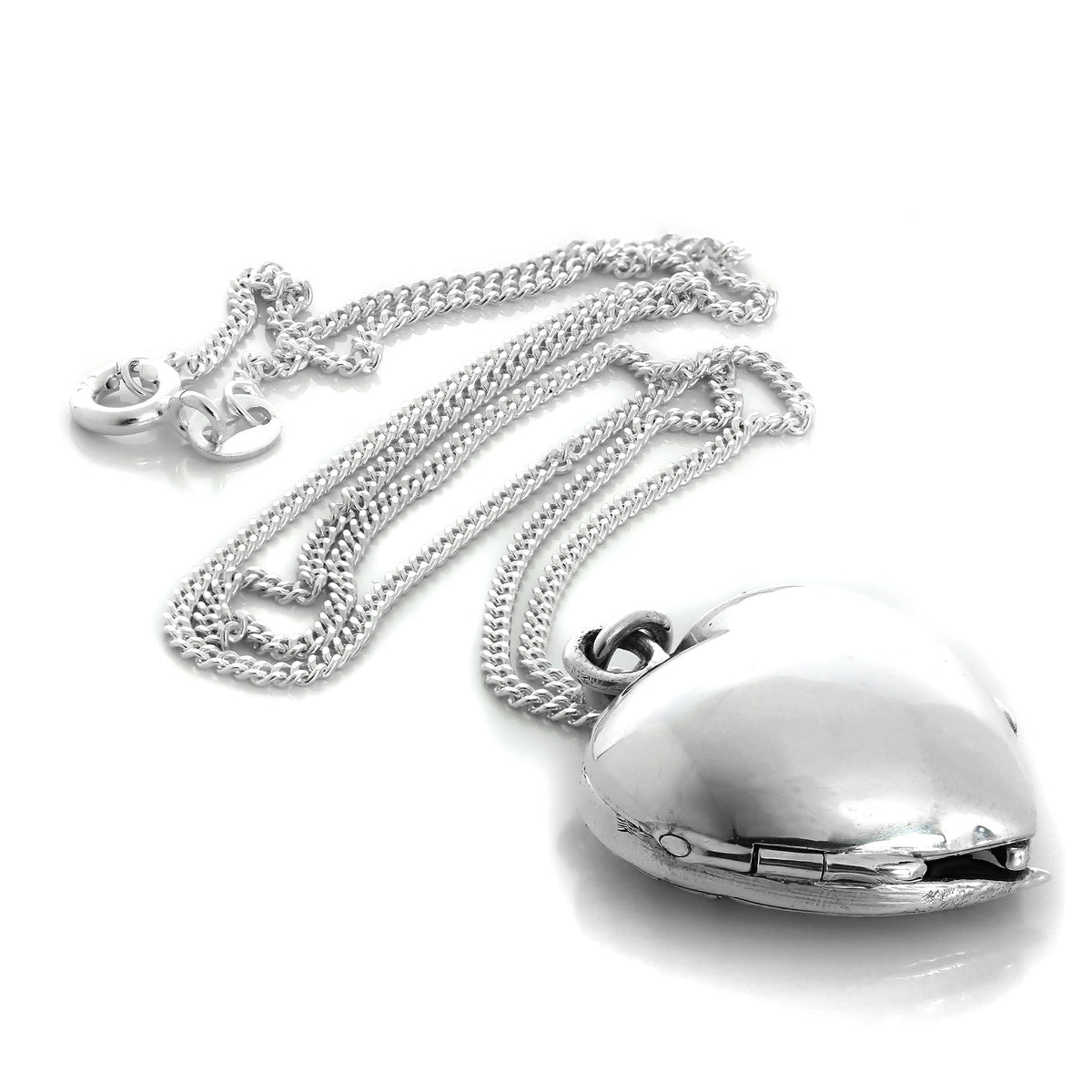 Collier médaillon ailé d'ange en argent sterling sur chaîne