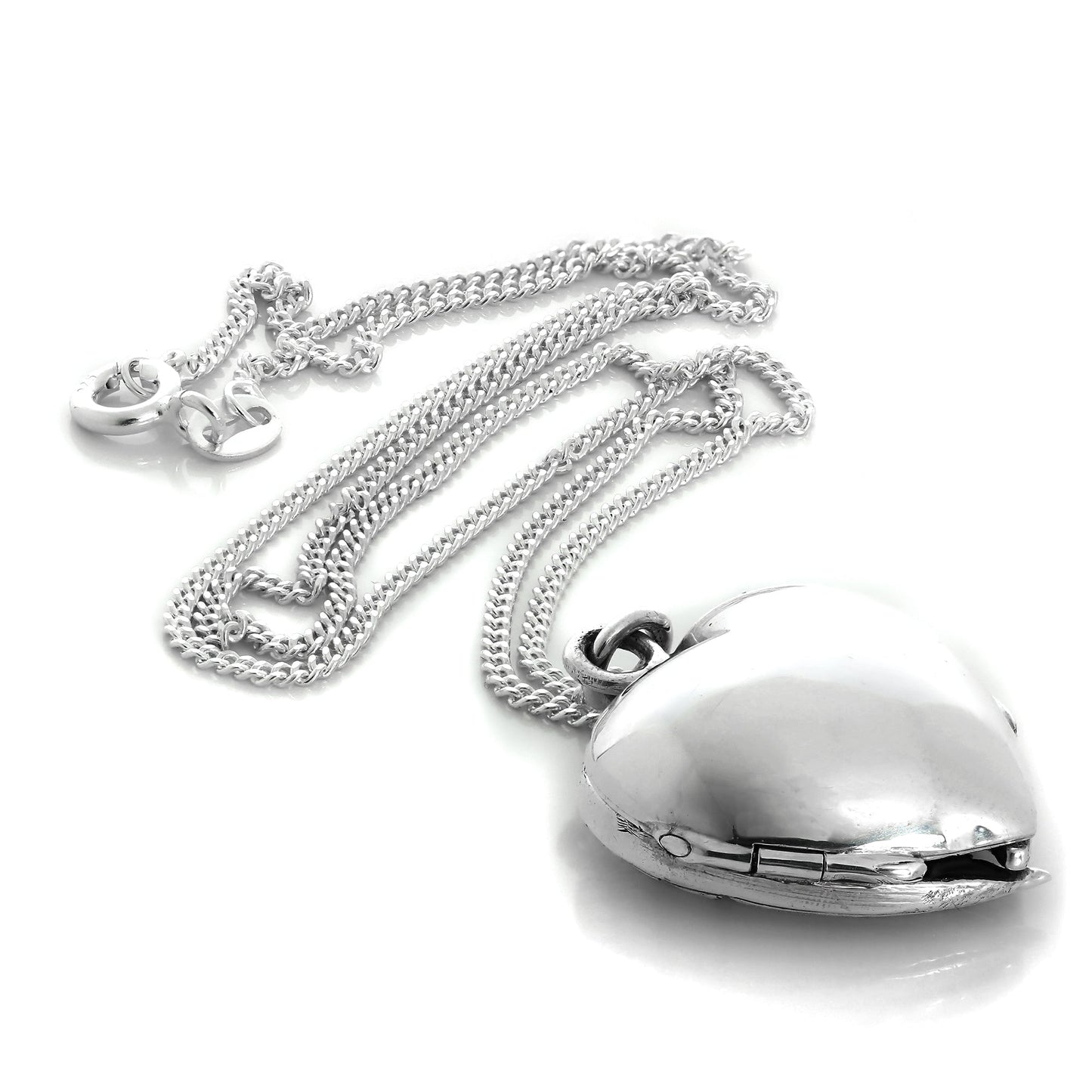 Collier médaillon ailé d'ange en argent sterling sur chaîne